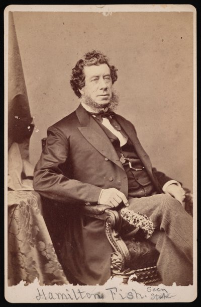 Hamilton Fish portréja 1808-1893, 1893 előtt. alkotó: Brady