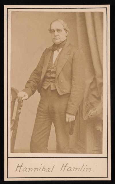 Hannibal Hamlin portréja 1809-1891, 1857. alkotó: Brady