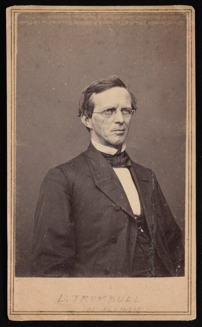 Lyman Trumbull portréja 1813-1896, 1864 és 1868 között. alkotó: Brady