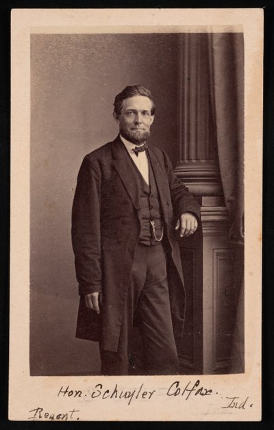 Schuyler Colfax portréja 1823-1885, 1885 előtt. alkotó: Brady