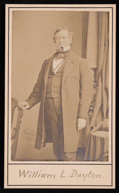 William Lewis Dayton portréja 1807-1864, 1864 előtt. alkotó: Brady