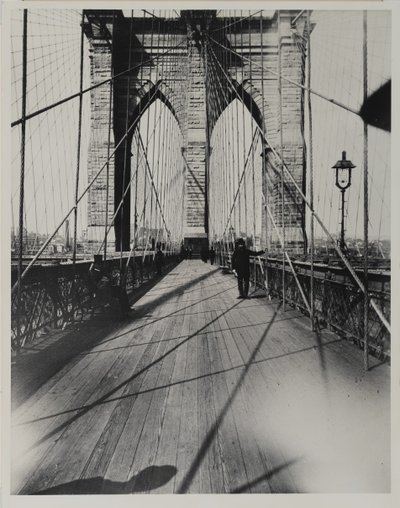 East River Bridge, 1888 (zselatin ezüst nyomat) alkotó: Breading G. Way