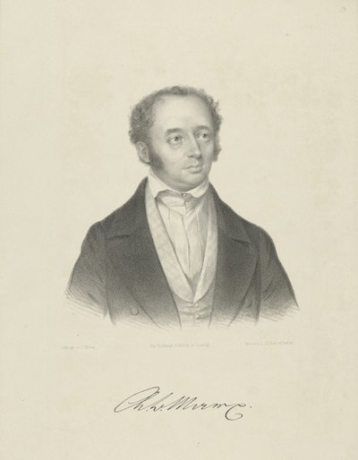 Adolph Bernhard Marx portréja 1795-1866 , c. 1830-1840. alkotó: Breitkopf and Härtel