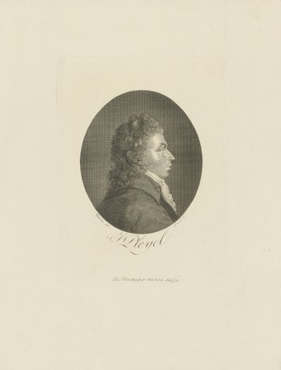 Ignace Pleyel zeneszerző portréja 1757-1831, c. 1800. alkotó: Breitkopf and Härtel