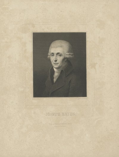 Joseph Haydn zeneszerző portréja 1732-1809, c. 1827. alkotó: Breitkopf and Härtel