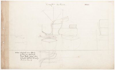 Munkarajz a Demi-Mail Phaeton számára, sz. 20400 alkotó: Brewster and Co.