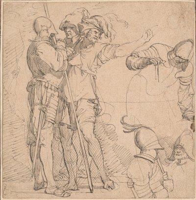 Capriccio Salvator Rosa "figurájából" származik alkotó: British 18th Century