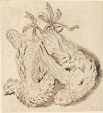 Két döglött csirke alkotó: British 18th Century