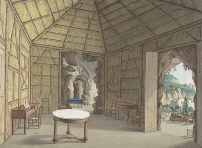 Ebédlő, Villa Barbaja, Nápoly, 1800-1870. alkotó: British Anonymous 19th Century.
