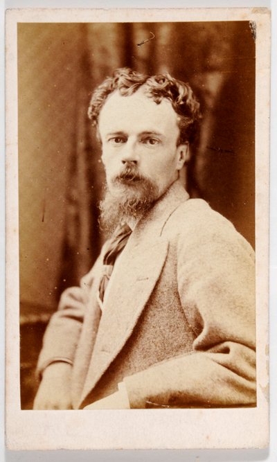John Atkinson Grimshaw látogatási kártyája (f/w fotó) alkotó: British Photographer