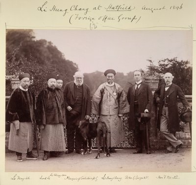 Li Hung Chang a Hatfieldben (Külügyi Hivatal csoport), 1896. augusztus (f/w fotó) alkotó: British Photographer