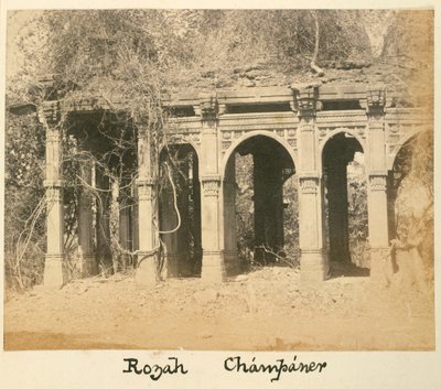 Rozah, Champaner, 1875 körül (f/w fotó) alkotó: British Photographer