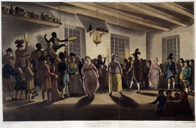 Danse, le menuet; in „” Travels through Canada”, szerző: George Heriot, szerk. London alkotó: British School
