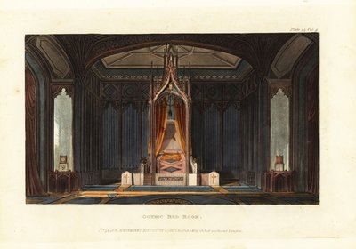 Tervezés egy gótikus hálószobához alkotó: British School