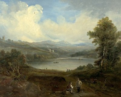 Grasmere, Westmorland, Cumbria (olaj, fa) alkotó: British School