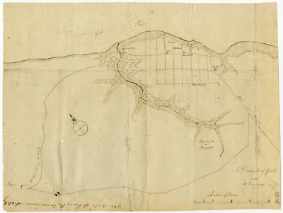 Yorktown térképe, Virginia, 1781. október alkotó: British School