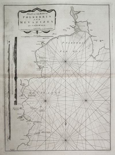 A cornwalli Polkerris és Mevagizey öblök terve alkotó: British School