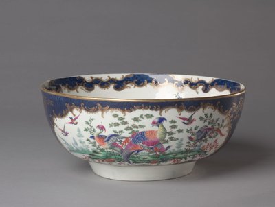 Punch Bowl, Worcester Porcelángyár, 1770 körül alkotó: British School
