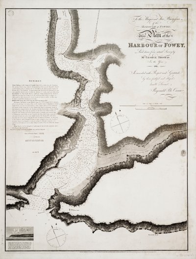 A cornwalli Fowey kikötője alkotó: British School