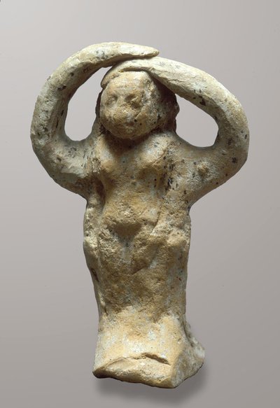 Gyászoló figura, Azorból, Izraelből (agyag) alkotó: Bronze Age