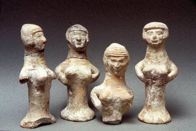 Asera figurái, kánaáni, ie 999-600 (agyag) alkotó: Bronze Age