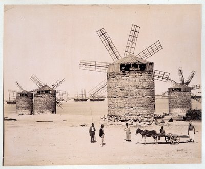 Moulins a Alexandria - a Zangali testvérek fényképe, 19. század vége alkotó: Brothers Zangaki