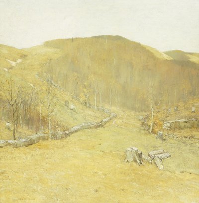 The Hills, 1910 körül (olaj, vászon) alkotó: Bruce Crane