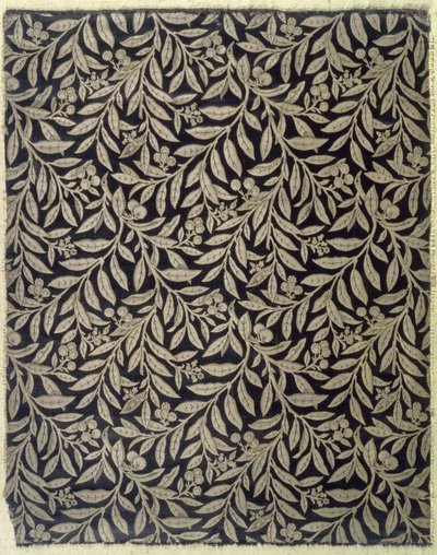 Gyümölcsök és lombozat, Warner & Ramin, 1875 körül (szőtt selyemszövet) alkotó: Bruce James Talbert