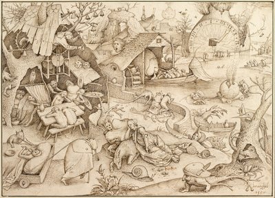 Acedia Sloth A Seven Deadly Sins sorozatból, 1557 alkotó: Bruegel