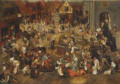 Harc farsang és nagyböjt között alkotó: Bruegel