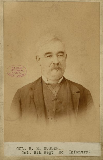 Richard H. Musser, ezredes, 9. Missouri gyalogság (konföderációs) alkotó: Brunswick J. Sharer