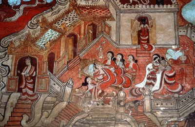 Jelenetek egy bodhiszattva életéből, 1776 (falfestmény) alkotó: Burmese School