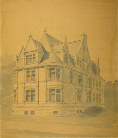 William J. Goudy House, Chicago, Illinois, Perspective alkotó: Burnham and Root