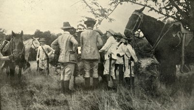 Lawton tábornok tanul a kubai tisztektől... június 30., spanyol-amerikai háború, 1898, 1899. alkotó: Burr McIntosh
