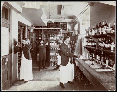 Kamra a Hotel Manhattanben, 1902 (ezüstzselatinos nyomat) alkotó: Byron Company