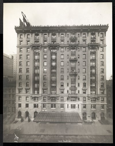 Hotel Woodstock a 127 West 43rd Street-en, New York, 1911 vagy 1912 (ezüstzselatinos nyomat) alkotó: Byron Company