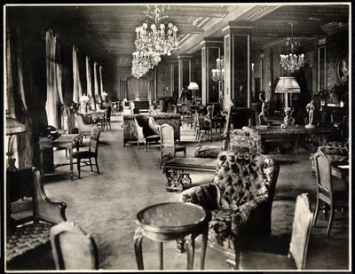 A Hotel Knickerbocker társalgója, 1906 (ezüst zselatinos nyomat) alkotó: Byron Company