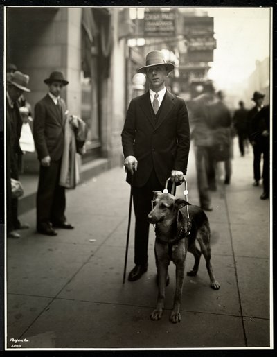 Mr. Himmel a New York-i Vakok Szövetségétől, 111 East 59th Street, rew York, 1930 (ezüst zselatin nyomat) alkotó: Byron Company
