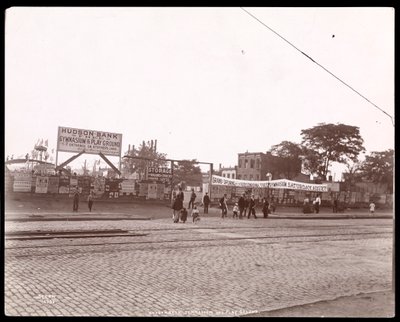 The Hudson Bank Playground and Gymnasium, 53rd Street és 11th Avenue, New York, 1898 (ezüst zselatin nyomat) alkotó: Byron Company