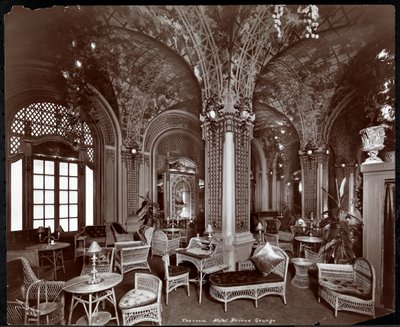 A teázó a Prince George szállodában, 1907 (ezüst zselatin nyomat) alkotó: Byron Company