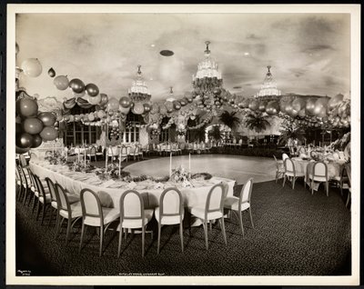 A bécsi tető a Hotel St. Regisben, 1937 (ezüst zselatin nyomat) alkotó: Byron Company