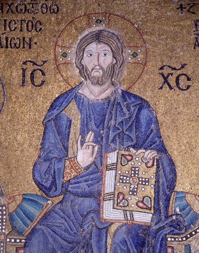 Pantokrátor Krisztus a Hagia Sophiában (mozaik) alkotó: Byzantine