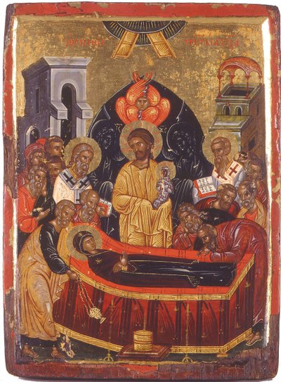 A Szűzanya elhunyta alkotó: Byzantine