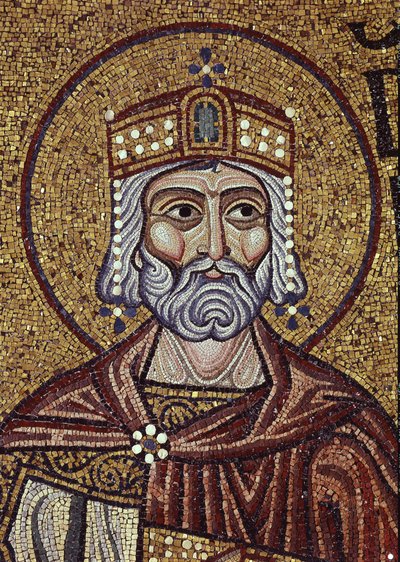 Dávid király belső mozaikok részlete a Szent Márk-bazilikában, 12. század alkotó: Byzantine Byzantine