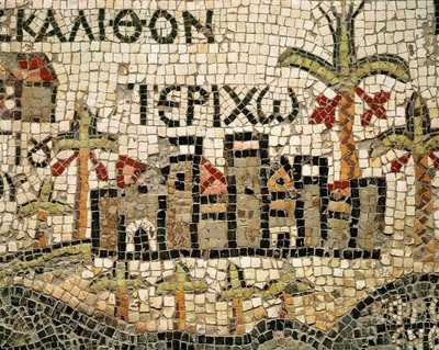 Jerikó térképének részlete alkotó: Byzantine School