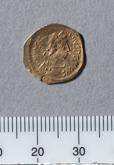 I. Justinianus fél Tremissis, Konstantinápoly, 527-565 (arany) alkotó: Byzantine School