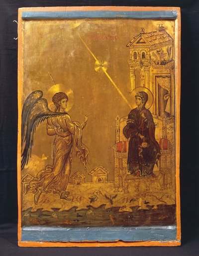 Angyali üdvözlet (tempera a panelen) alkotó: Byzantine School