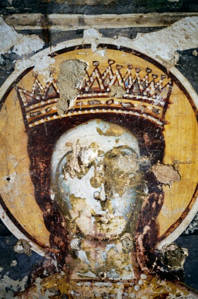 Szent, freskó az Agios Ioannis Prodromos templomban alkotó: J.B. and Brown J. Rowbotham