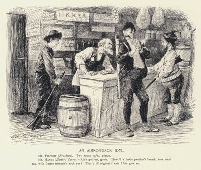 Egy Adirondack Idyl (litho) alkotó: C.J. Taylor