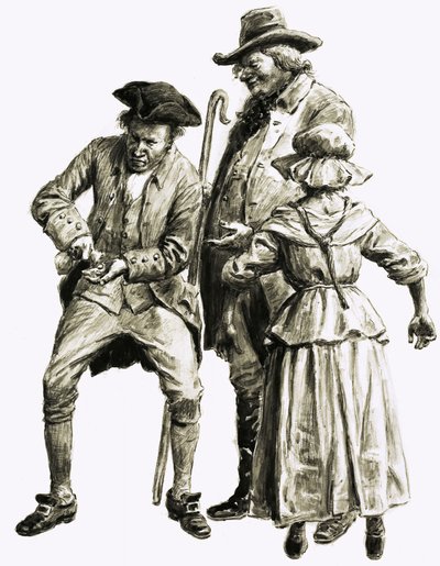 Mielőtt a válás általánosan elfogadottá vált, a férfi eladhatta a feleségét. alkotó: C.L. Doughty
